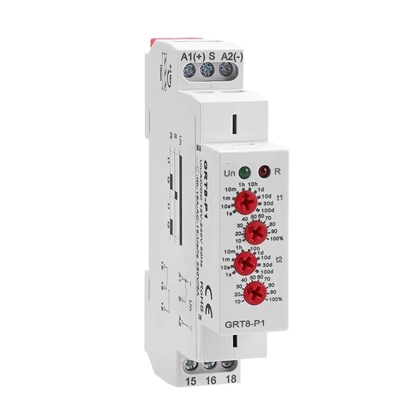 Relais de temporisation d'impulsion GRT8-P pour automatisation de pompe et moteur