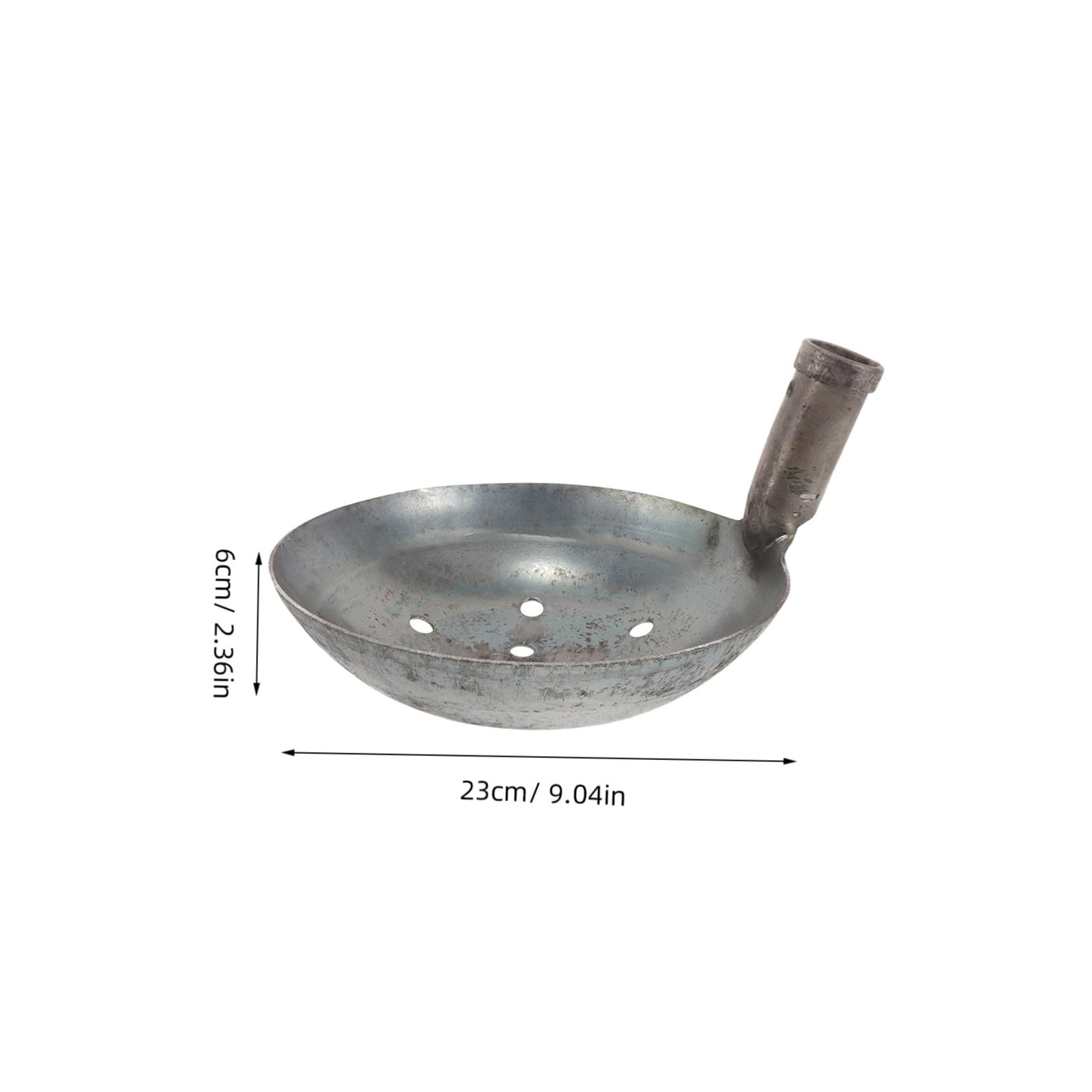 Toyvian Pala para Estiércol Metálica Cucharón Grande de Metal para Tamizar Estiércol Pala Reutilizable para Jardín y Limpieza de Desechos