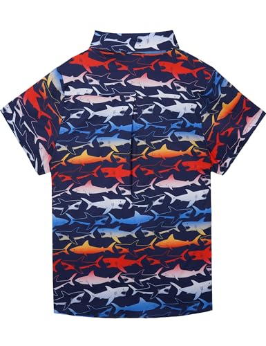 Image of Boys Hawaiian Shirt Kids Button Down Aloha Beach Hawaii Tops 5-14Y