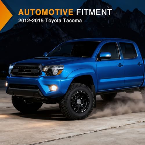 Image of Nilight Fog Lights Assembly Compatible with 2012 2013 2014 2015 Toyota Tacoma Clear Lens Driver and Passenger Side H11 12V 55W Bulbs