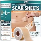 Silicone Scar Tape - 60' x 1.6' Roll - 1.5M, Scar Treatment for Improves Surgical, Keloid, Hypertrophic Scars - Medical Grade Reusable Silicone Scar Sheets
