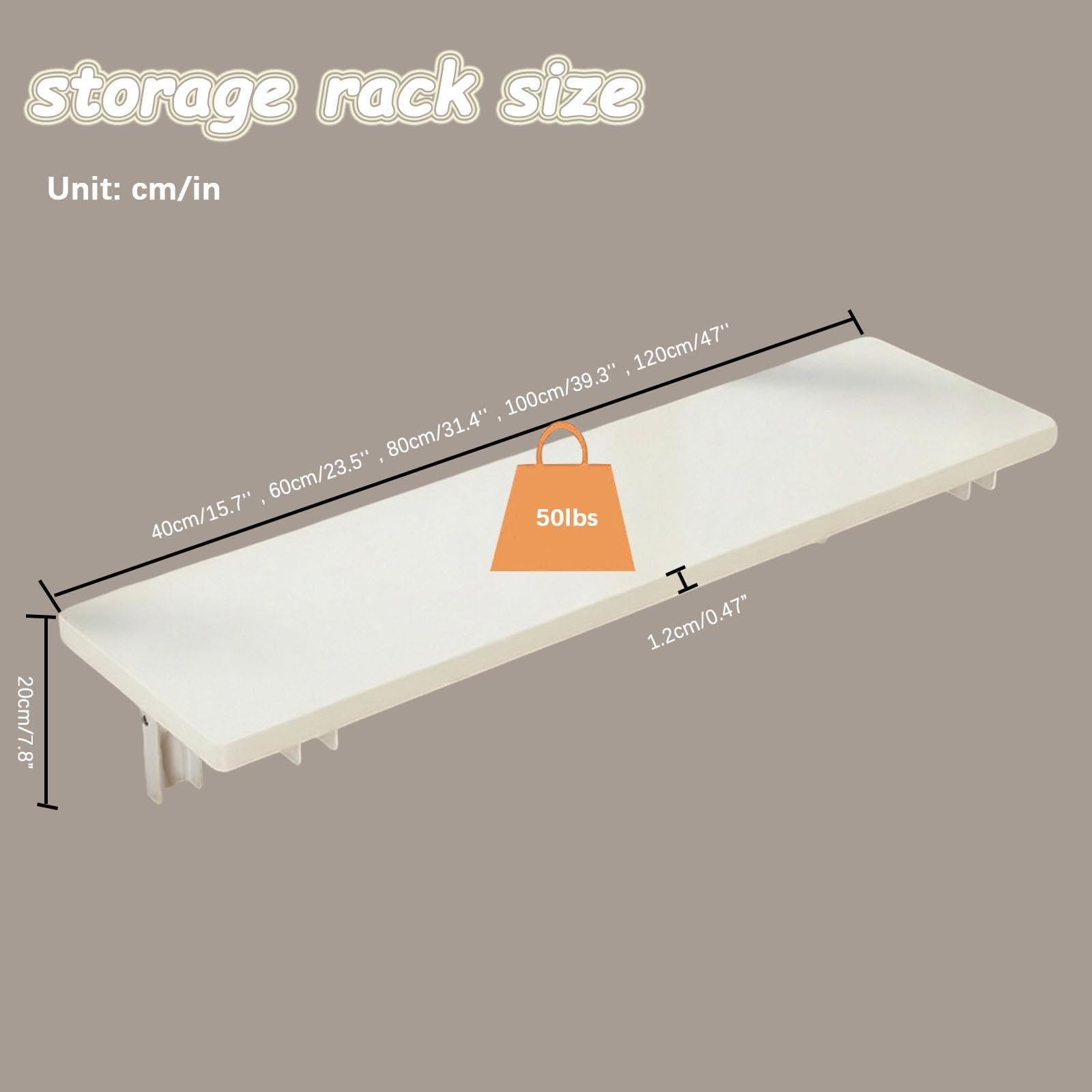 Juego3 Estantes Almacenamiento Plegables Montados Pared,Cocina Resistentes