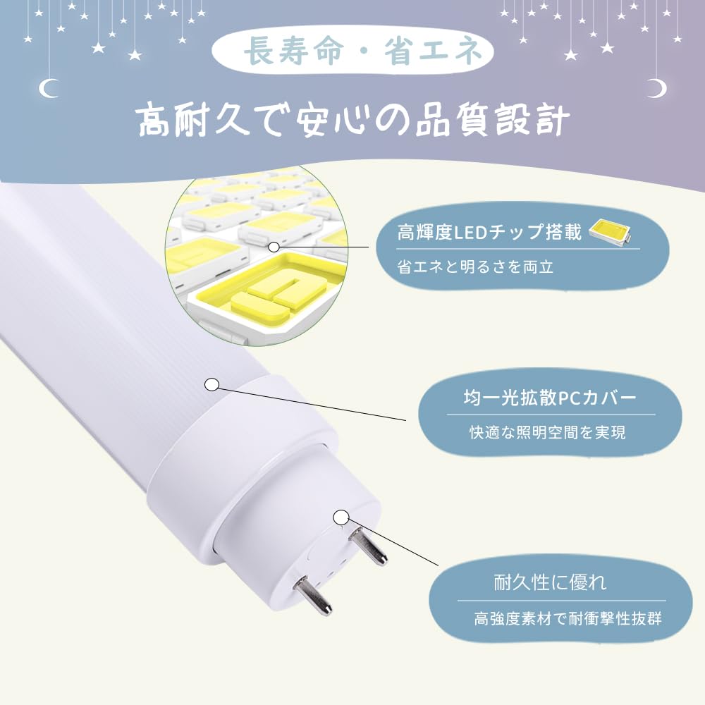 Amazon | LED蛍光灯 30W形 直管 83cm 893mm ラピッド インバーター式