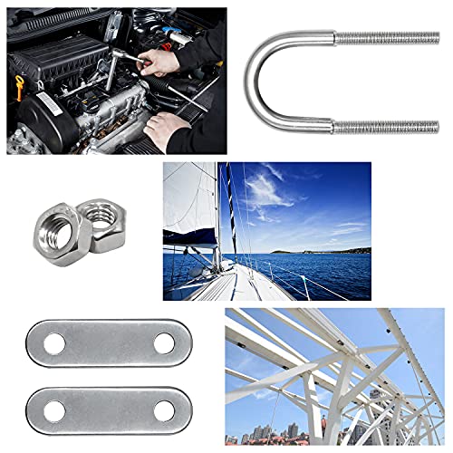 GIAK 2pz Bulloni a U M6x42mm Inox U Bullone U