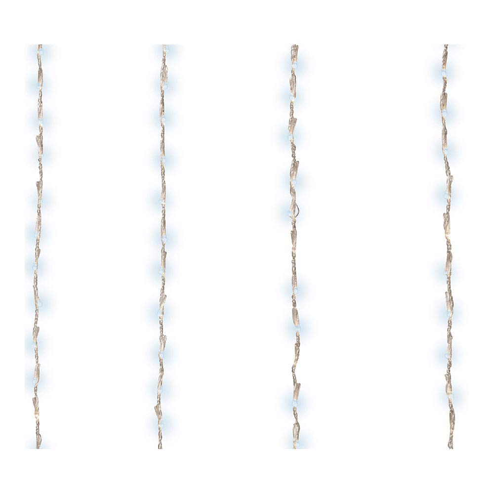Rideau LED blanc froid 2x1m pour décoration de balcon extérieur