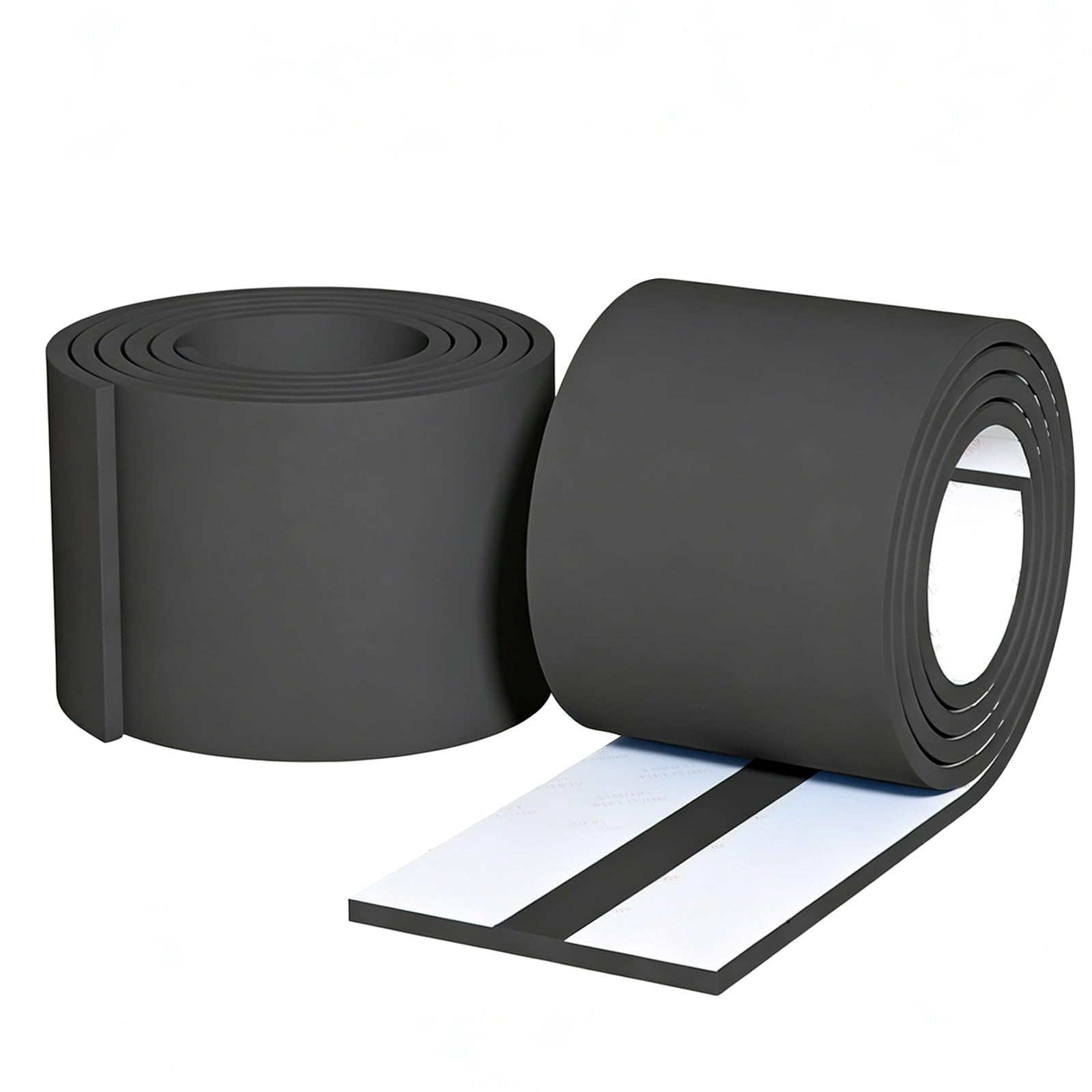 Extra Breiter Kantenschutzprofil, NBR, Selbstklebend, Kantenschutz Wand, Weich und Elastisch, für Tisch, Wand und Bettkanten(Black,10mx20cm)