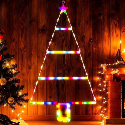 81cm LED-Weihnachtsleiter-Lichter, Weihnachtsbeleuchtung Außen...