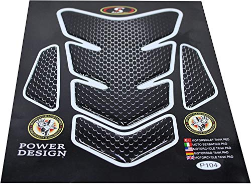 Otoliman 3D Motorcycle Carbon Fiber Vinyl Gel Gas Tank Pad Protector Decal And Sticker Tankpad. (New Generation Silicone-Based Adhesive) #TOP2