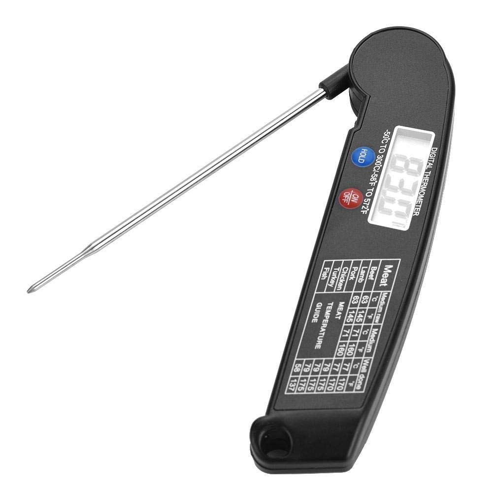 Thermomètre à viande étanche, 3 secondes, lecture instantanée numérique, thermomètre de cuisine avec (D)