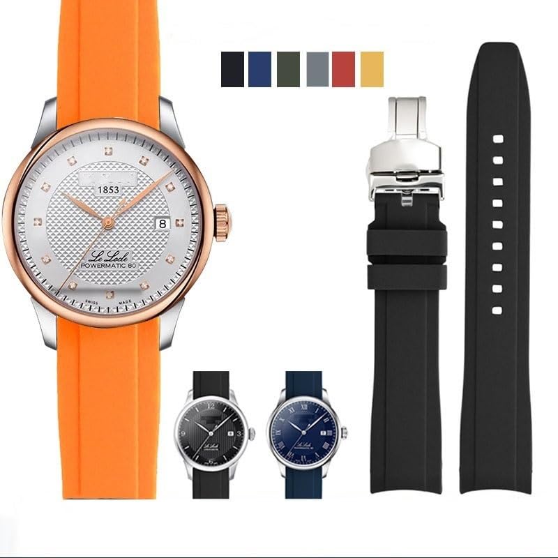 Sangle de montres en silicone T410 au fini premium durable - 4