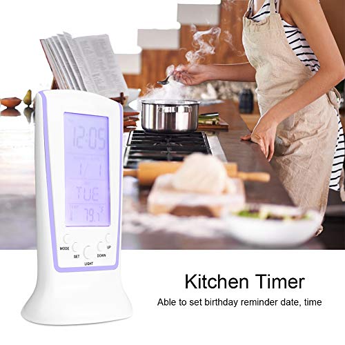 Temporizador de contador Temporizador de termômetro digital, temporizador de cozinha com visor multi