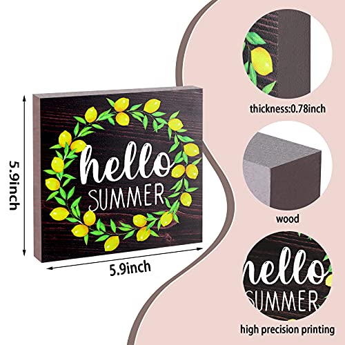 Jetec-Hello-Summer-Wooden-Sign-Lemon-Wreath-Sign-Summer-Wood-Farmhouse-Sign-for-Home-Kitchen-Room-Rustic-Decoration Jetec Hello Summer Wooden Sign Lemon Wreath Sign Summer Wood Farmhouse Sign for Home Kitchen Room Rustic Decoration