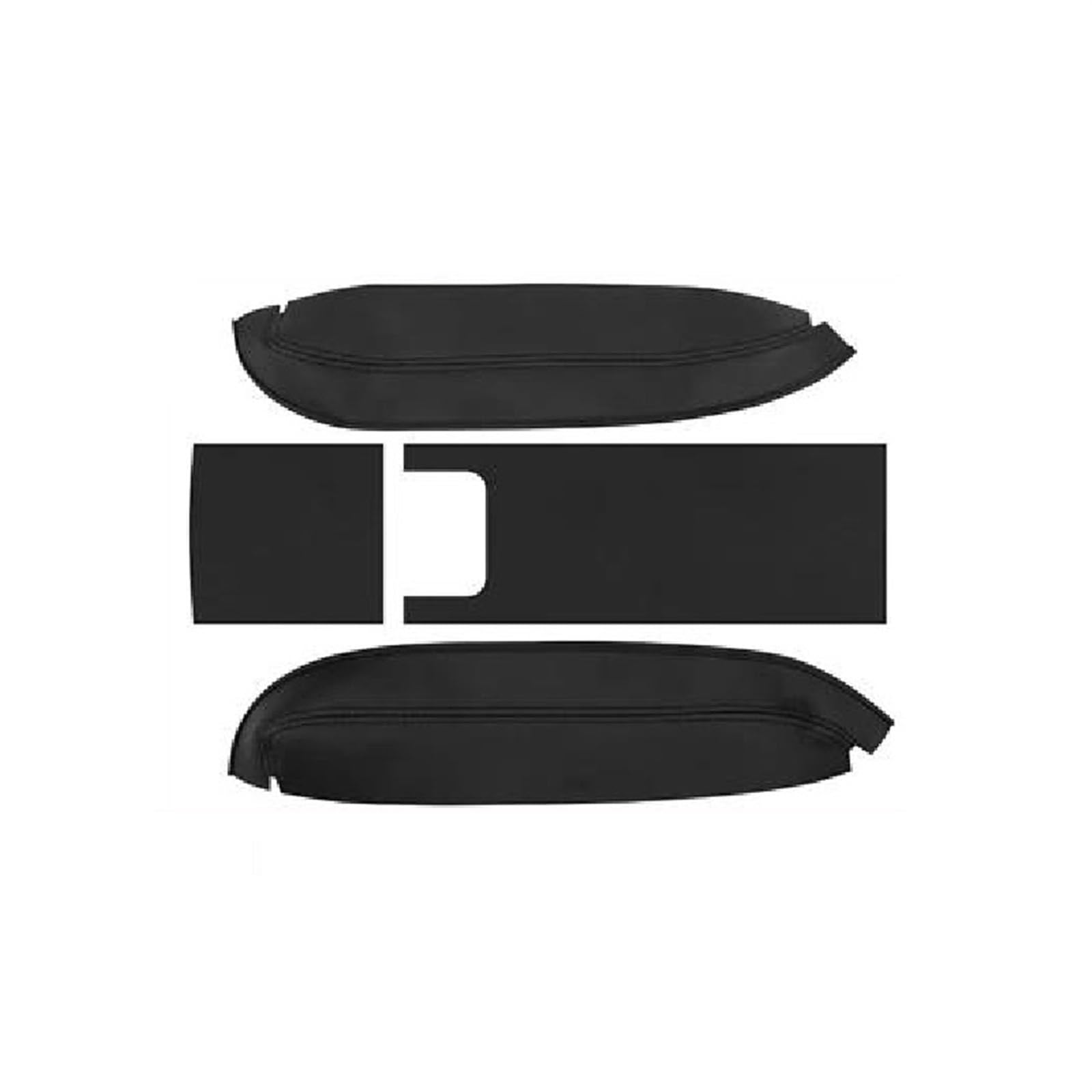 Jtwmty Black Car Central Control Armrest Box Cover Sticker Trim Leather For Highlander For Kluger Xu70 2020-2023(Black)