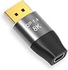 CABLEDECONN Mini DP to DisplayPort 8K4K Cable - 5cm, Bi-Directional, 8K@60Hz, 4K@144Hz