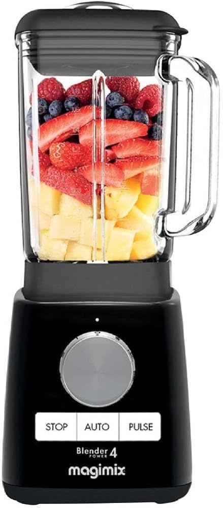 Blender Power 4 | Quiet Mark Approval | Metal/Glass | 1300W | 1.8L | Black | 11628