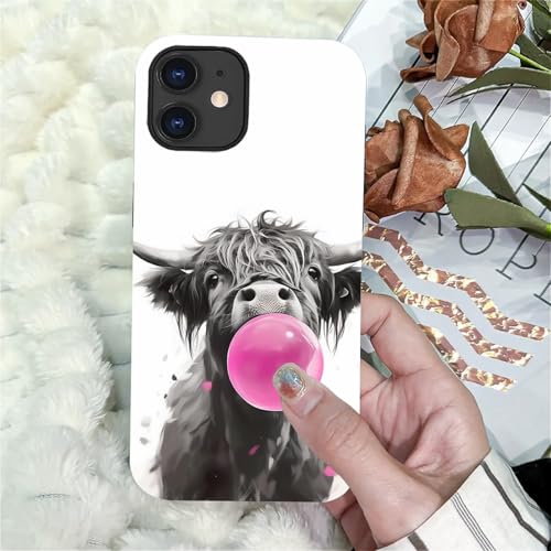 Coque iPhone 11 vache des Highlands idée cadeau originale protection silicone rigide - 5