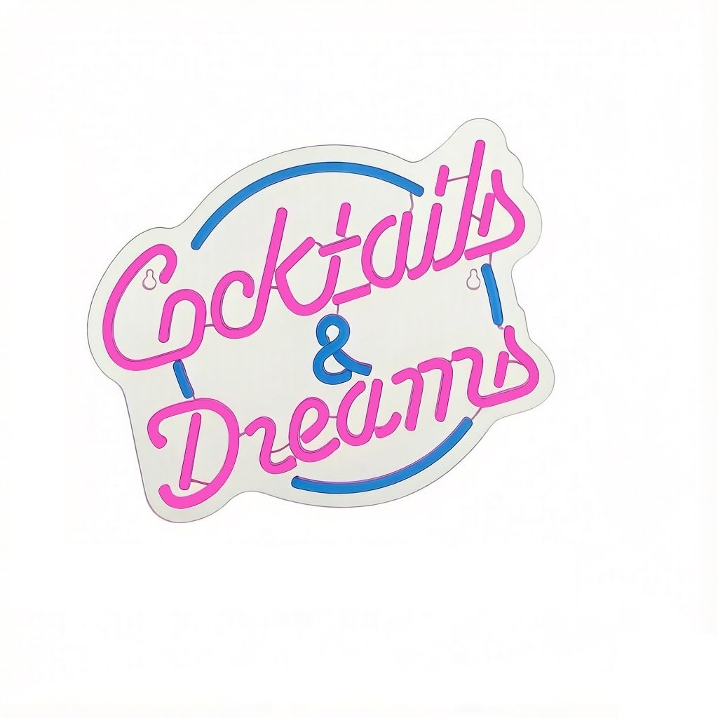 Cocktails & Dreams LED Neon Sign