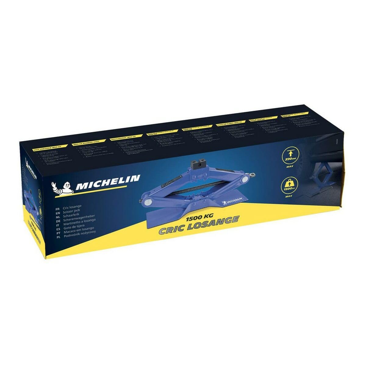 Michelin Cric a pantografo Auto 1,5T, Altezza di leva 115-410 mm