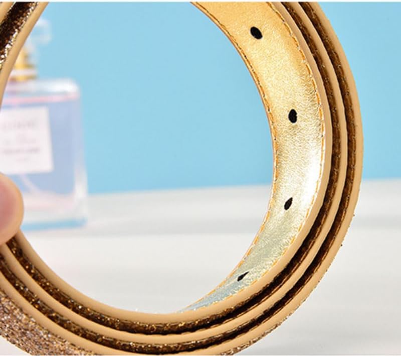 Fashion Sparkly PU Leather Waist Belts for Women Formal Dresses Jeans - Image 4