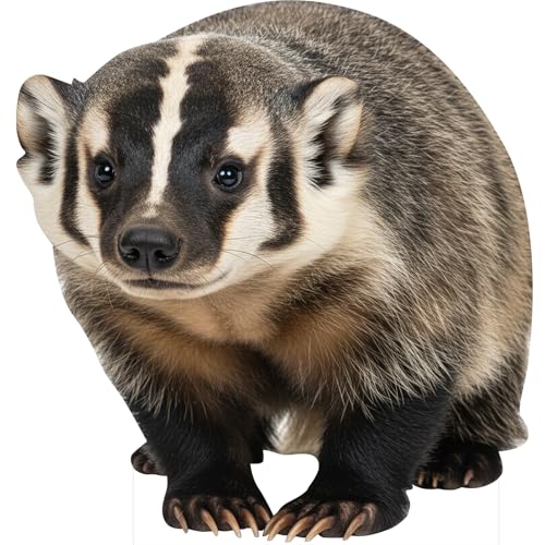 Image of American Badger 3FT Life Size Cardboard Cutout Standup, 1 PC | Life Size American Badger Cardboard Cutout Standup for Party Decor, Birthday, Events, Photos & Themed Parties