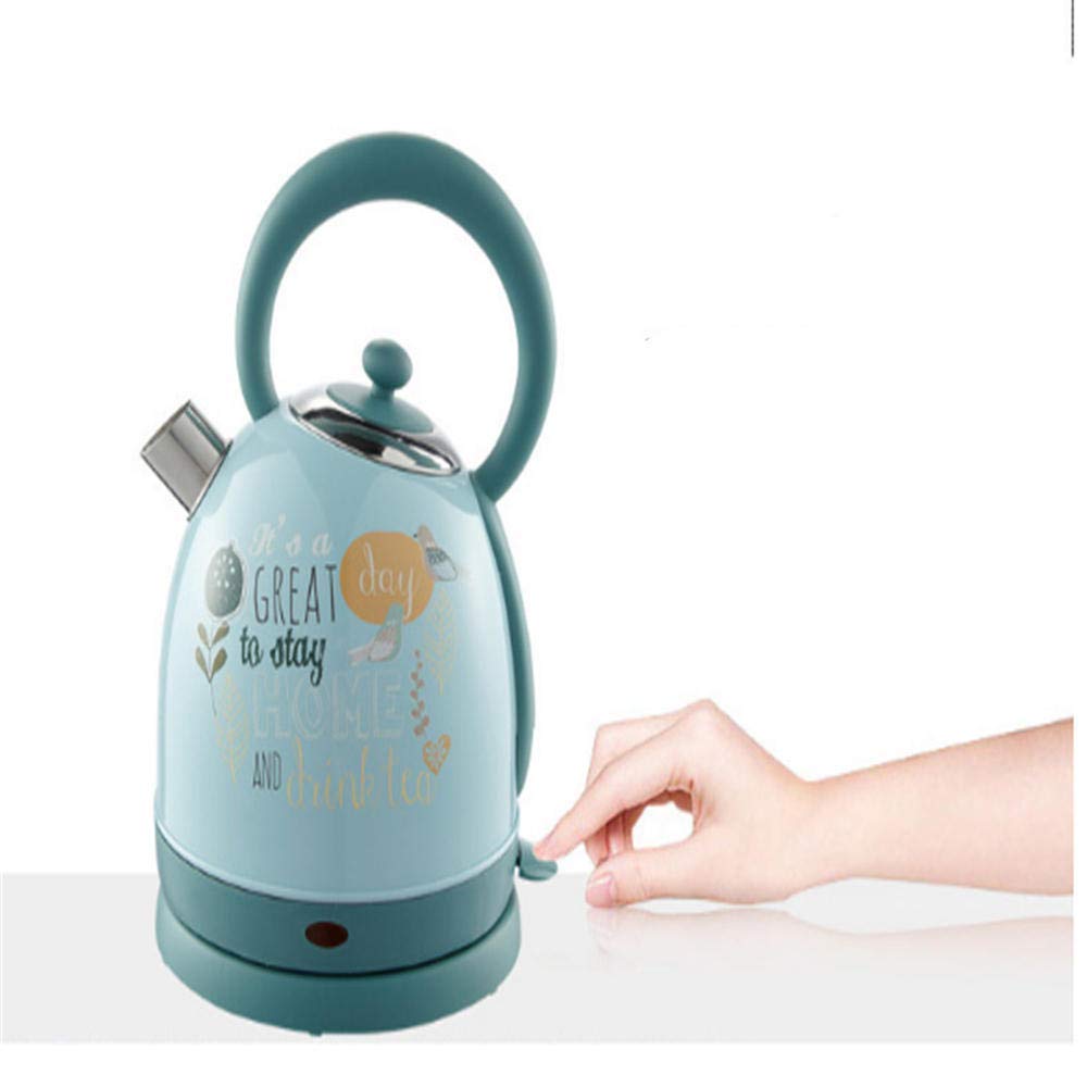 Bouilloire électrique portable verte pour en finir avec l'attente de l'eau chaude