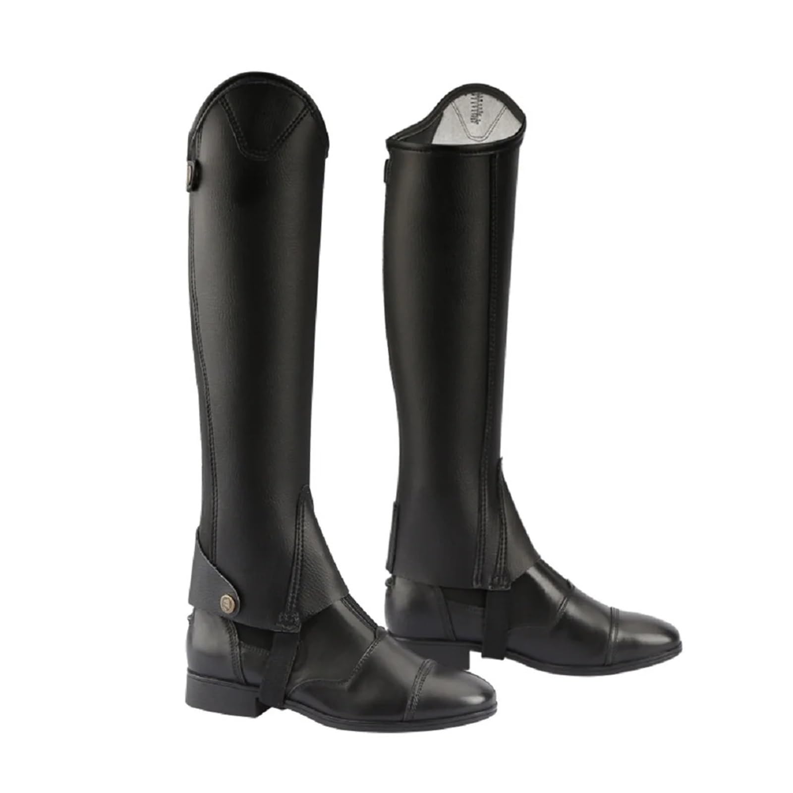 Equitación Media Chaps Polainas de equitación unisex Flexi cuero for mujer y hombre