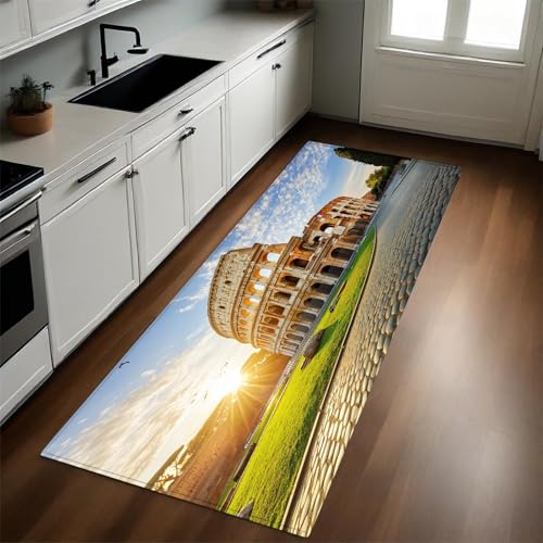 【Multiuso e versatile】: Tappeto Runner Cucina per Casa e Ufficio, adatto a cucina, soggiorno, lavanderia, corridoi, ingresso, bagno e camera da letto, ideale per proteggere i pavimenti e completare l’arredamento con stile funzionale