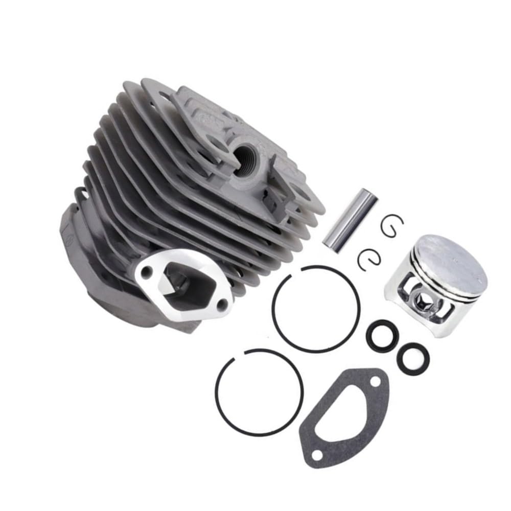 58CC Dual Channel Cylinder and Piston Set Fit for Chain Saw Brush Cutter Accessories Garden Tool Parts