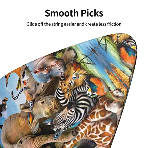 Ensemble de 6 médiators de guitare d’animaux africains pour guitare acoustique, guitare électrique, basse, ukulélé – fin… - Les Beatles, Paul McCartney, John Lennon, RIngo Starr, George Harrison Ensemble de 6 médiators de guitare d'animaux africains pour guitare acoustique, guitare électrique, basse, ukulélé - fin… – Image 8