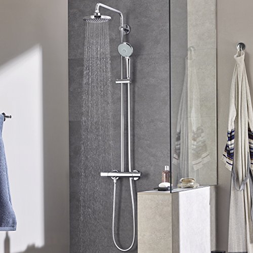 GROHE Euphoria Cosmopolitan 180 - Kopfbrause (wassersparend, Antikalk-System, langlebige Oberfläche), chrom, 27492000