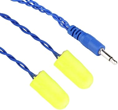 Auto Racing Mini Noise Reduction Foam Earbuds Mono Racing Speakers 1/8 Plug Safety Foam Earbuds Headphones for Hearing Noise Isolation