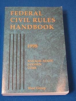 Paperback Federal Civil Rules Handbook 1998 Book