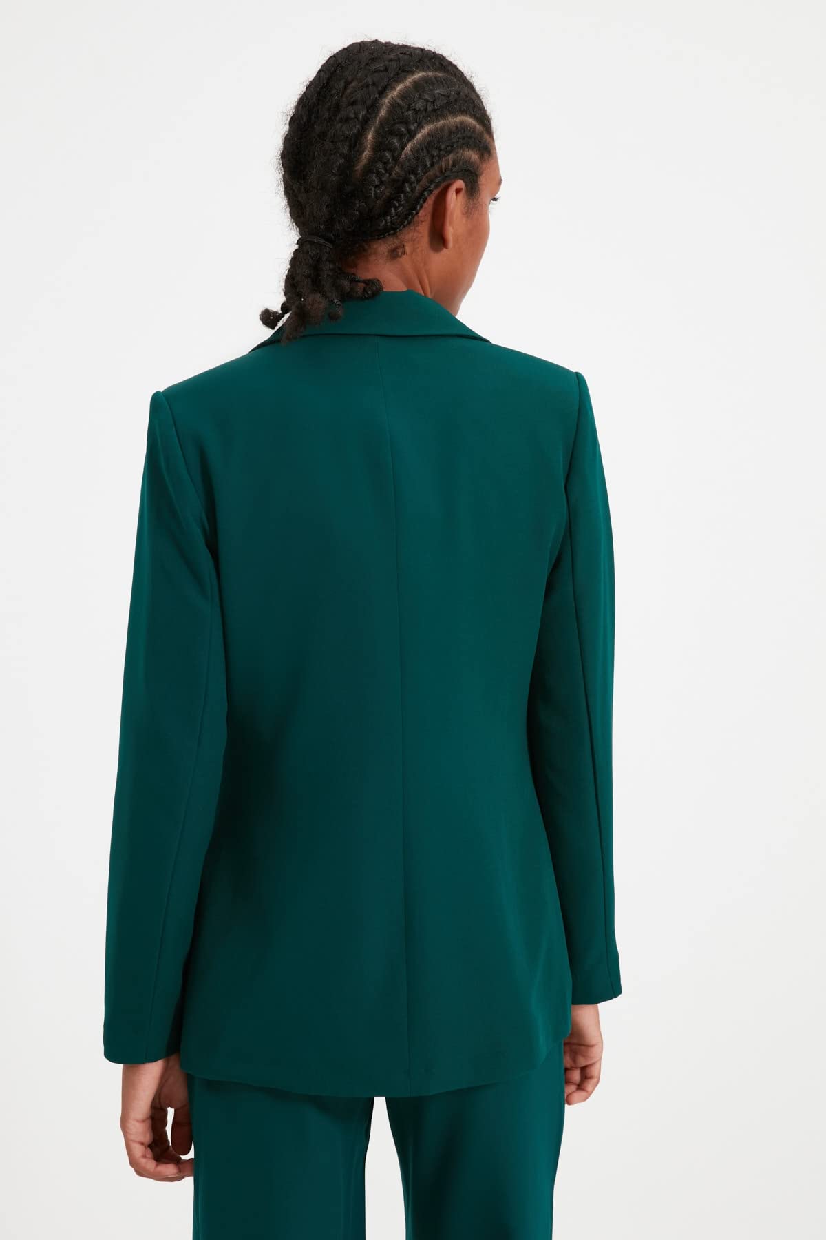 Trendyol Black Button Detailed Jacket Trendyol Giacca Nera con Bottoni, Nero, Donna