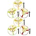 Lg-Imports 6x Flugkreisel Spiel Hubschrauber Propeller fliegende Untertasse Mitgebsel Tombola
