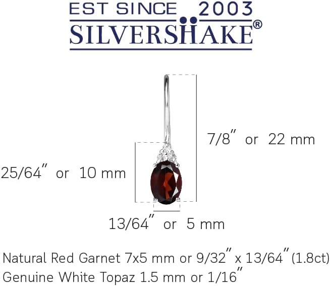 Silvershake Birthstone Gemstones 925 Sterling Silver Hook Earrings