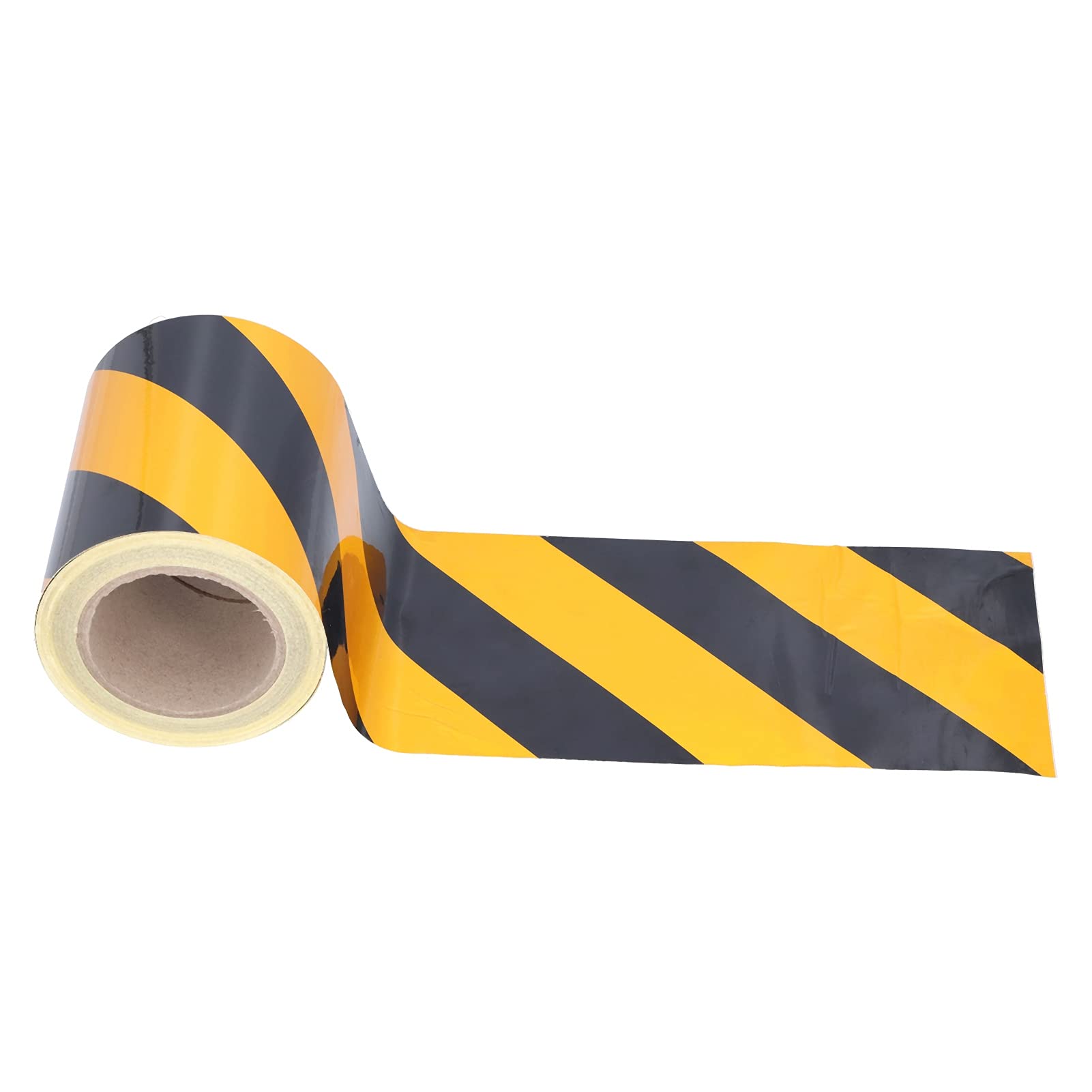 Ruban D'avertissement Réfléchissant pour la sécurité des Véhicules, Jaune, Noir, étanche, Forte Adhérence, Rouleau de 15cm X 30m