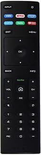 VIZIO XRT136 OEM Remote Control with Netflix, Vudu, Prime Video, Xumo, Hulu Hotkeys - Black Replacement for Select TVs