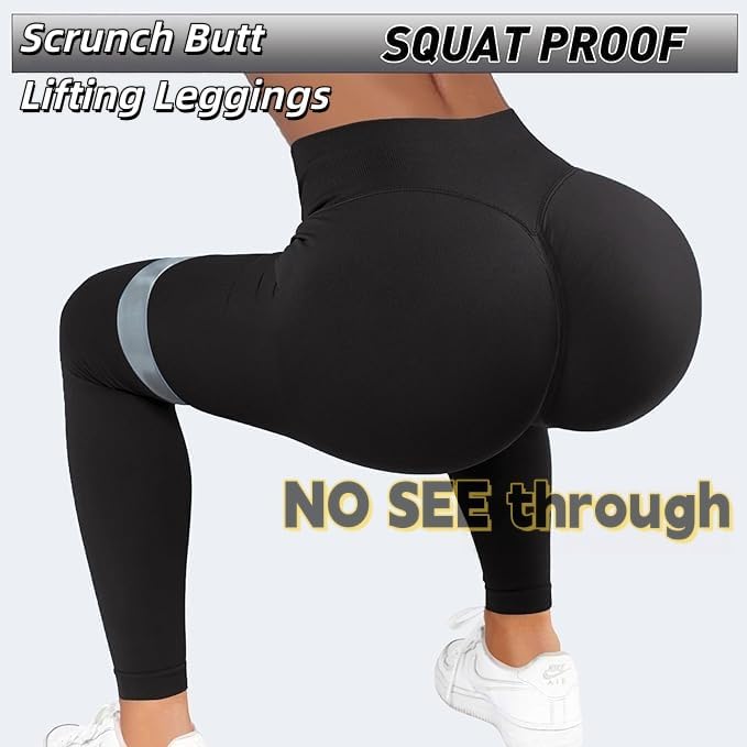 kkootapuakh Scrunch Butt Lifting Leggings for Women Seamless Gym Workout Leggings Soft High Waisted Tummy Control Yoga Pants - Image 5