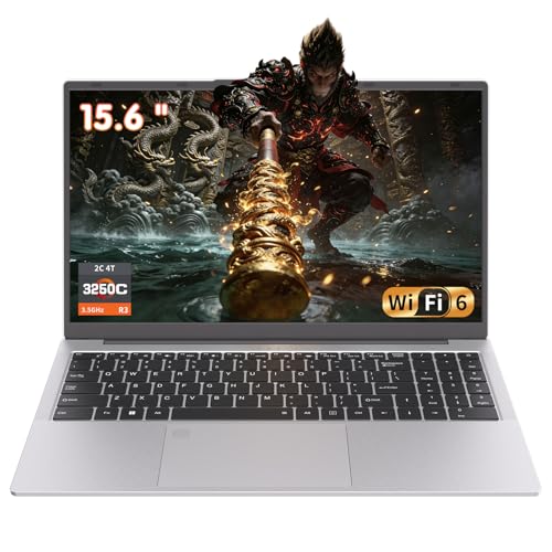 Image of Auusda 2026 Traditional Laptop 15.6 inch for Students & Work, Ryzen 3 3250C CPU | WiFi 6, BT 5.3, Backlit Keyboard, Fingerprint, Privacy Camera, Dual USB Type-C, Win11 Pro, 8GB RAM, 512GB NVMe SSD, Silver