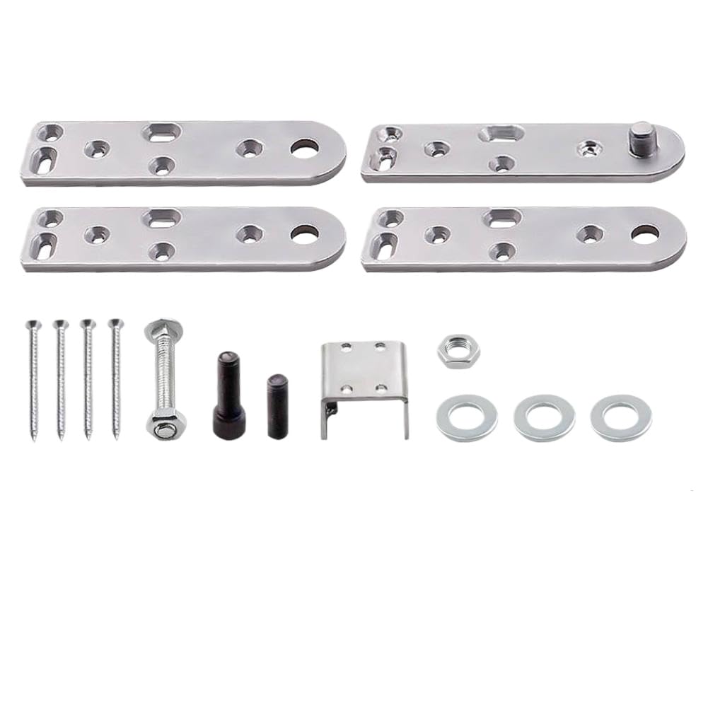 Invisible Door Hidden Secret Bookcase Door Pivot Hinge Kit Compatible with 500 Lbs Load Capacity