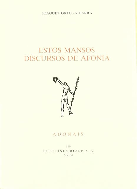 Portada de Estos mansos discursos de afonía