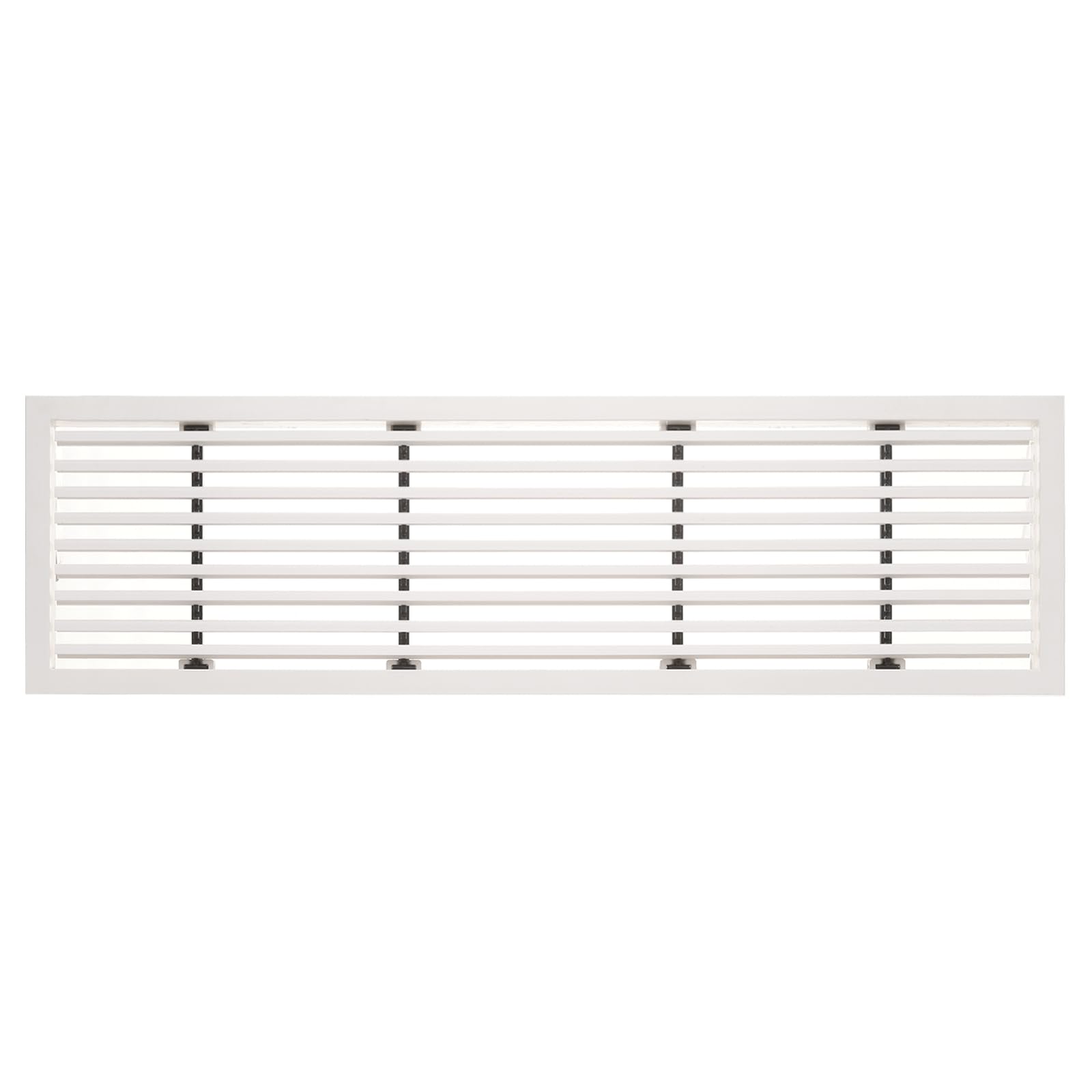 PATIKIL 1 Pcs Linear Bar Air Vent Grille, 22.4 x 6.6 Inch ABS Material Removable Air Supply Grille Linear Diffuser Ventilation Louvered Cover for Ceiling, Walls & Floors, White
