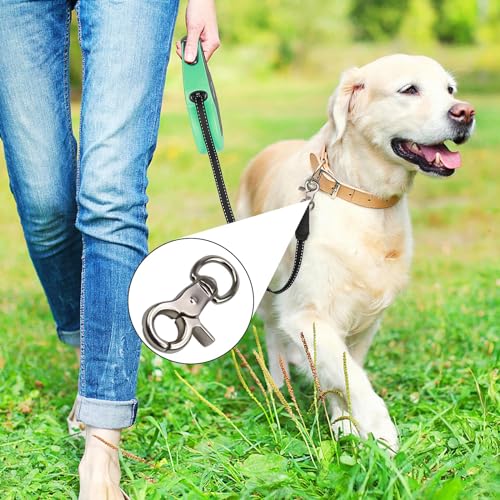 SRJQXH Karabiner Hundeleine 6 stücke Wirbelkarabiner, 60mm Zinklegierung Karabiner, mit Drehgelenk für Paracord-Flechtungen, Hundeleinen, Schlüsselanhänger, Bolzenkarabiner