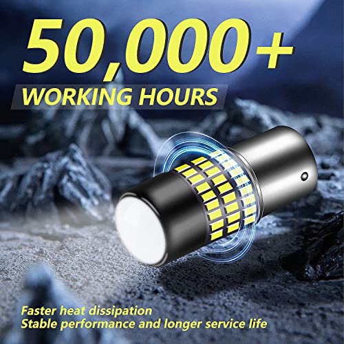 Cargo Led Extremely Super Bright 1156 1141 1003 1073 Ba15S 7506 Led Replacement Light Bulbs Lens,78 Smd 3014 900 Lumens For Back Up Reverse Tail Rv Lights 6000K 12V-24V Pack Of 2 (Xenon White) #TOP1