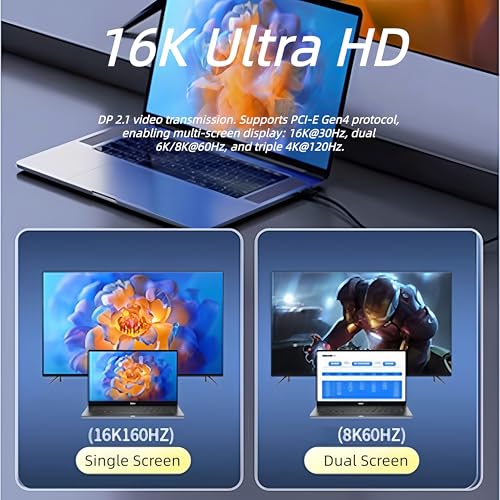 Câble Thunderbolt 5 orange pour optimiser le bureau de votre MacBook M4 Pro et SSD - 4