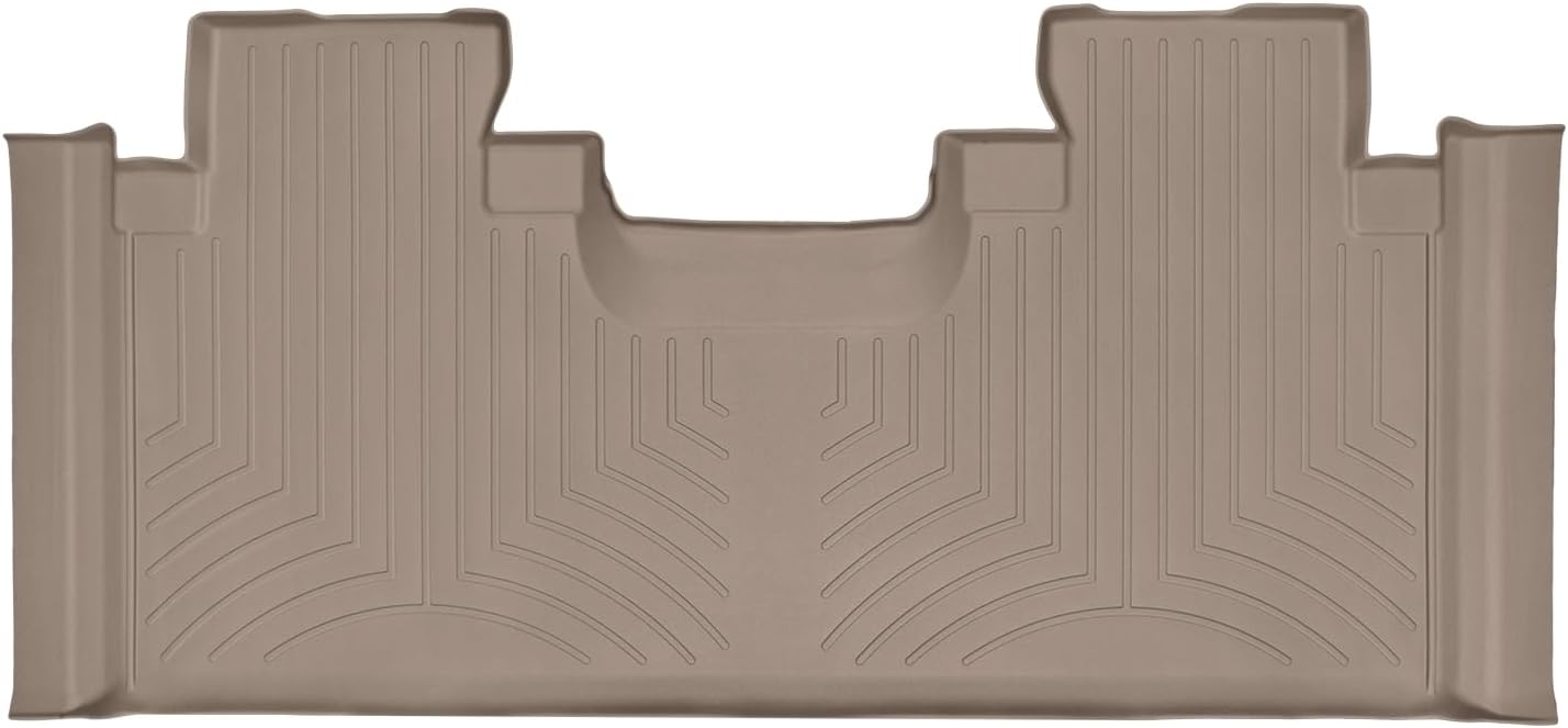 WeatherTech Custom Fit FloorLiners for Ford F-150, F-150, F-150 Raptor - 2nd Row (446973), Black