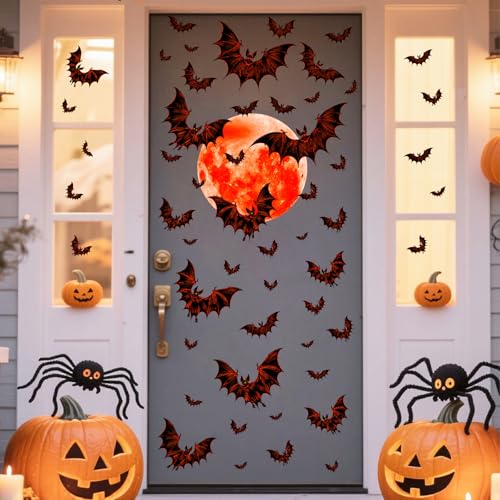 Vinilo Decorativo Murciélagos Halloween 29.97x29.97 cm miniatura 6