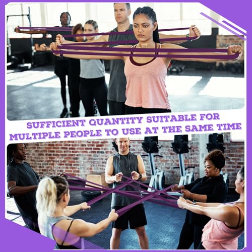 Image of 8 Pcs Resistance Bands Pull up Bands Pull up Assistance Bands Exercise Workout Bands for Working Out Muscle Training Physical Therapy Muscle Training Men and Women