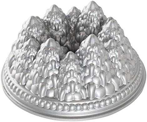 Nordic Ware Silver Pine Forest Cake Tin, 9 Cup Capacity