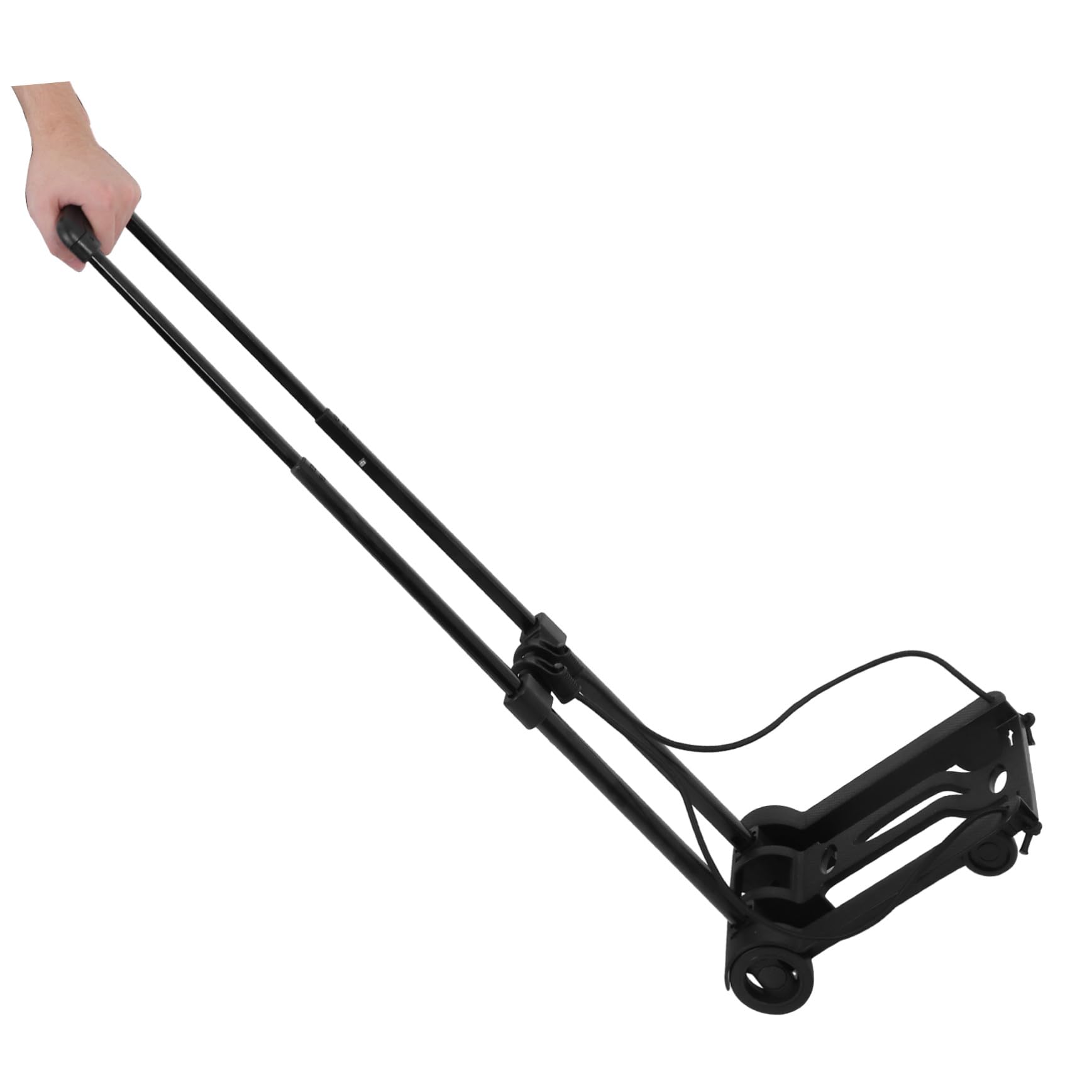 Carro de mano plegable con ruedas dobles, portátil, para compras y viajes, ligero y compacto, hecho de material duradero para un fácil transporte